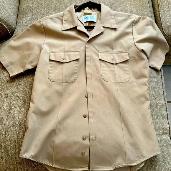 Shirts Navy Service Uniform Men Top Aka Peanut Butter Poshmark